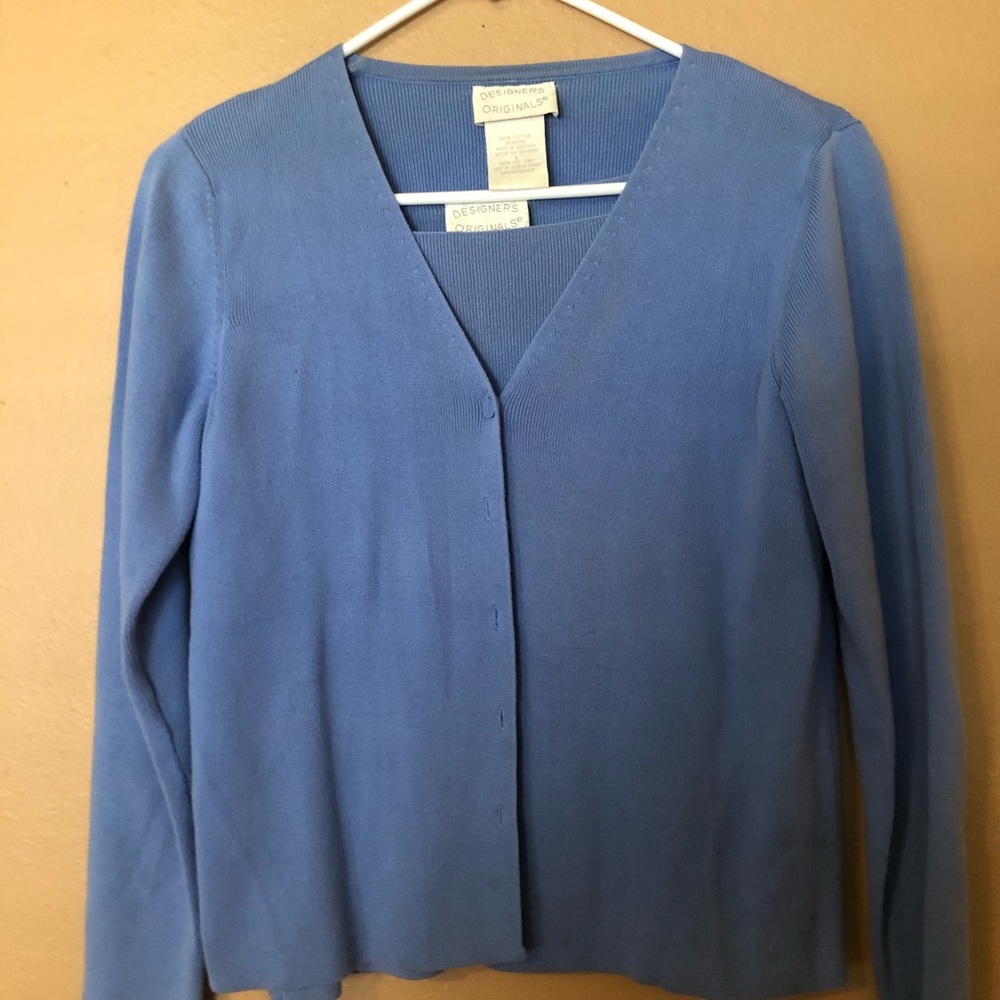 Periwinkle cardigan set